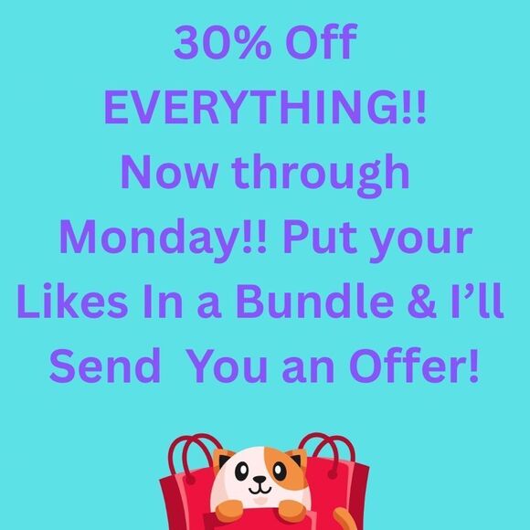 30% Off Sale Announcement - Picture 1 of 1